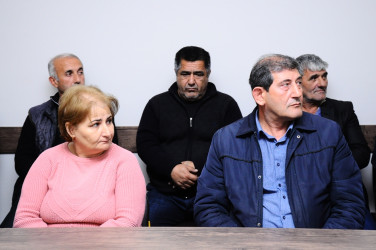 A field meeting was held with the residents of the village of Gasymbeyli