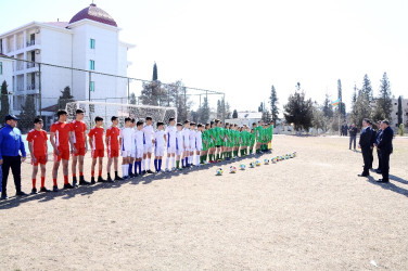 In Naftalan, young athletes were presented with sportswear and balls