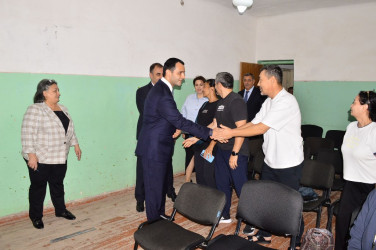 Məmmədiyə Məmmədov Regional Mədəniyyət İdarəsinin rəisi ilə görüşüb