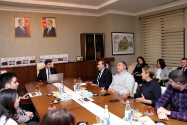 A meeting with representatives of the leading media of the western region took place in Naftalan