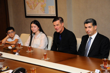 On the eve of the new school year, a meeting was held with schoolchildren, the children of martyrs and veterans